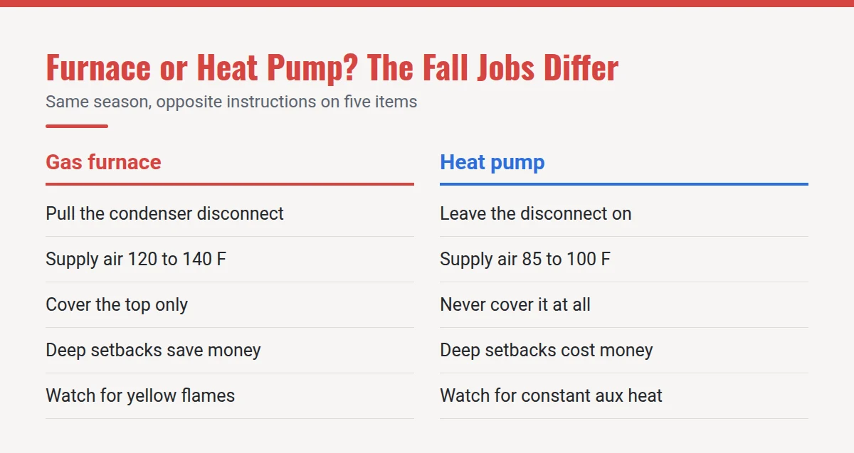 Summary card: Furnace or Heat Pump? The Fall Jobs Differ